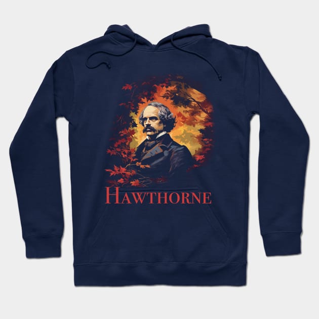 Nathaniel Hawthorne Hoodie by WickedAngel